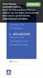Mobile Screenshot of orthopaedie-werl.de